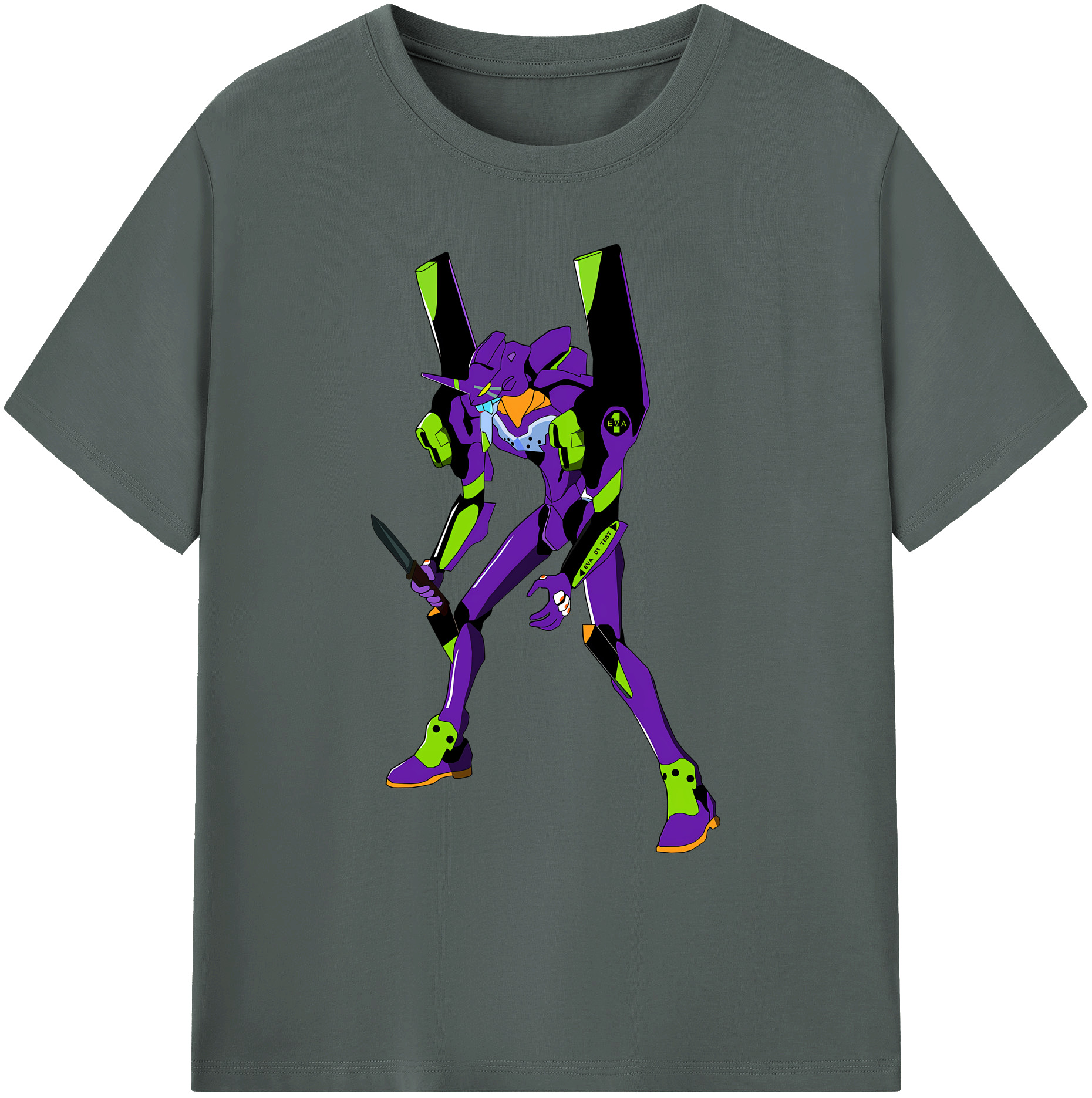 （画像用） EVA 新世紀エヴァンゲリオン 綿100％ メンズ半袖Tシャツ｜肌触りやわらか＆通気性